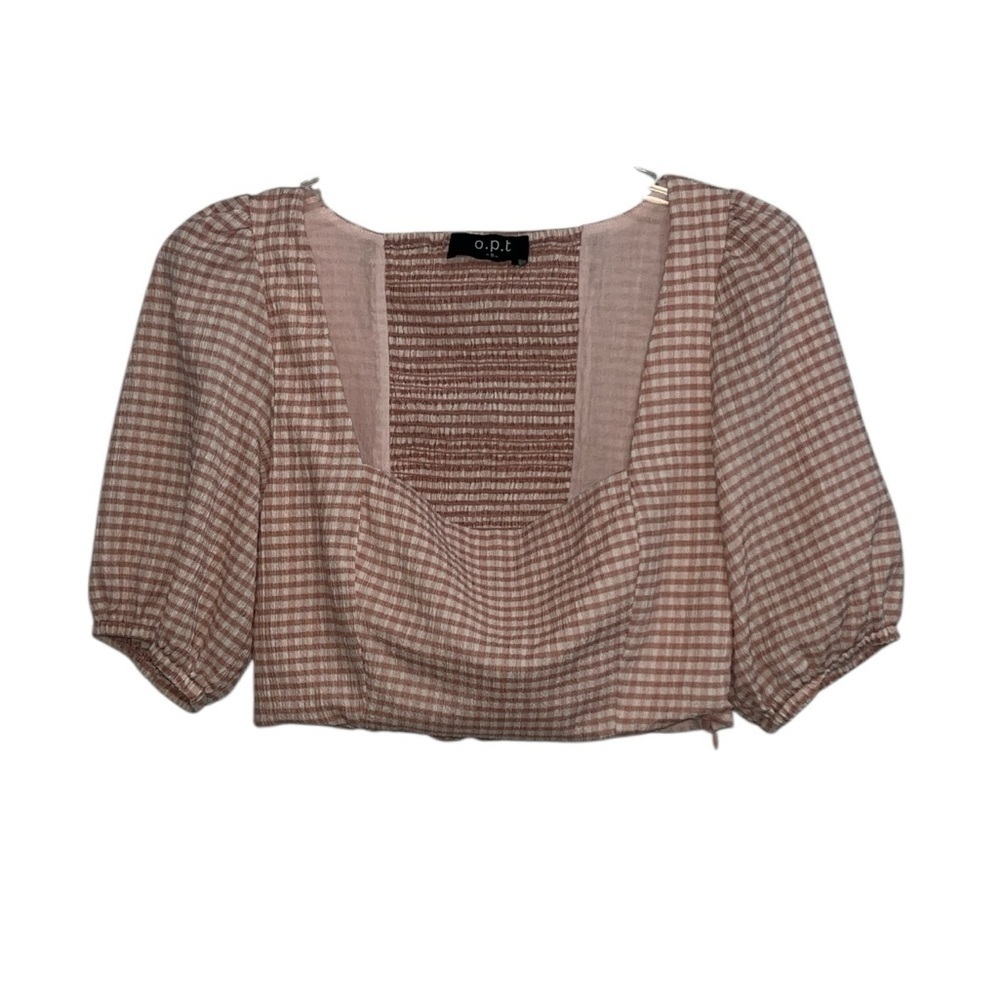 O.P.T Sana Two-Piece Set in Gingham Pink - Picture 3 of 15